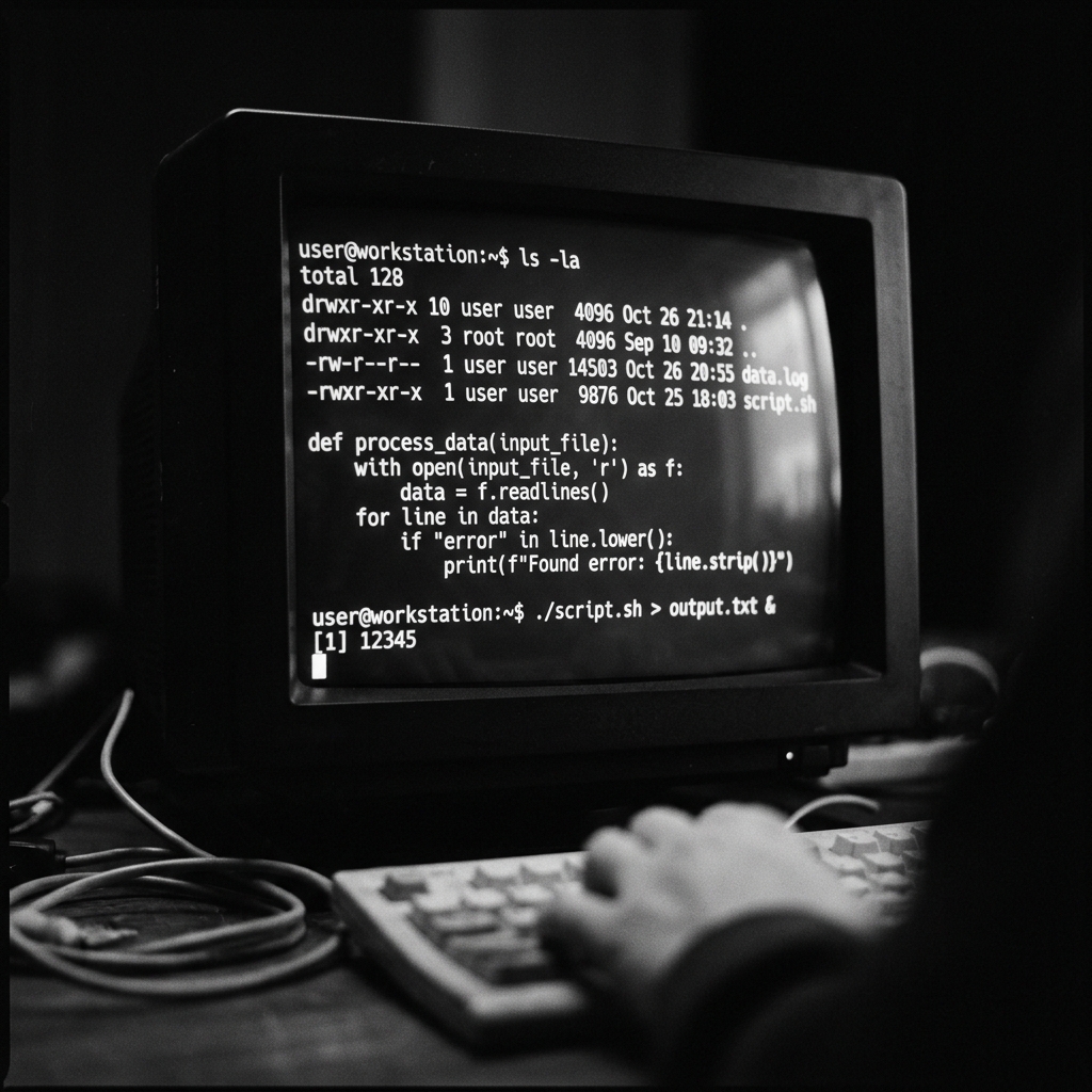 Unix terminal interface